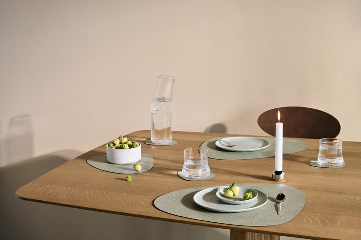 Hippo placemat curve M, Olive green LIND DNA