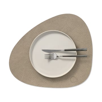 Hippo placemat curve M - Warm grey - LIND DNA