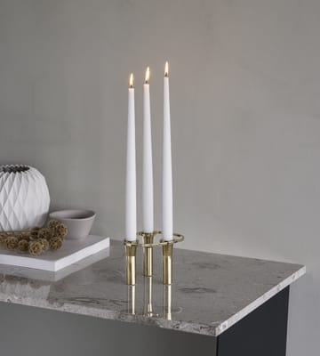 Lind Curve combinable candle sticks 24K gold plated - Triple - LIND DNA