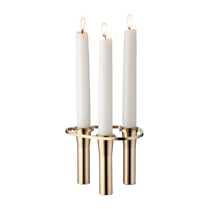 Lind Curve combinable candle sticks 24K gold plated - Triple - LIND DNA