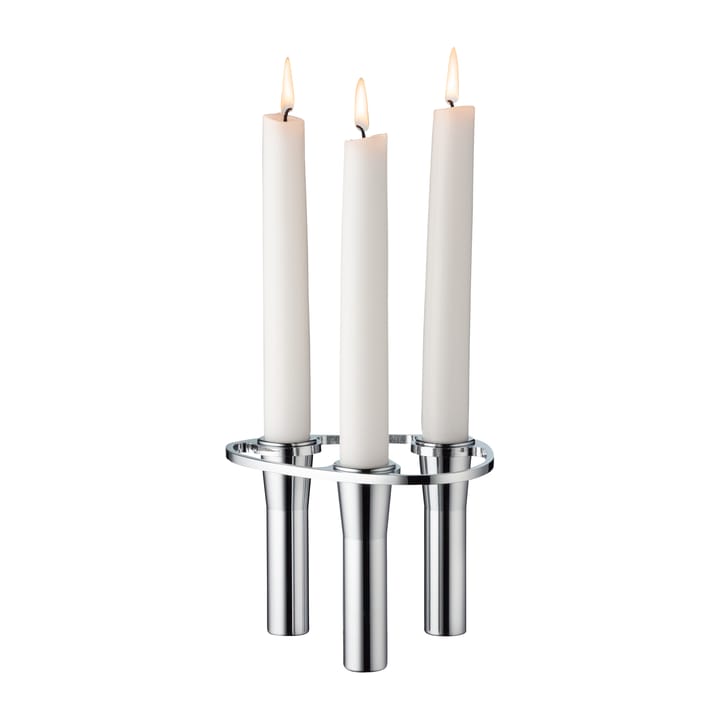 Lind Curve combinable candle sticks chrome, Triple LIND DNA