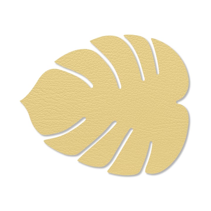 Monstera Leaf Hippo coaster, gold LIND DNA