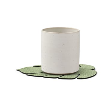 Monstera Leaf Hippo coaster - Olive green - LIND DNA