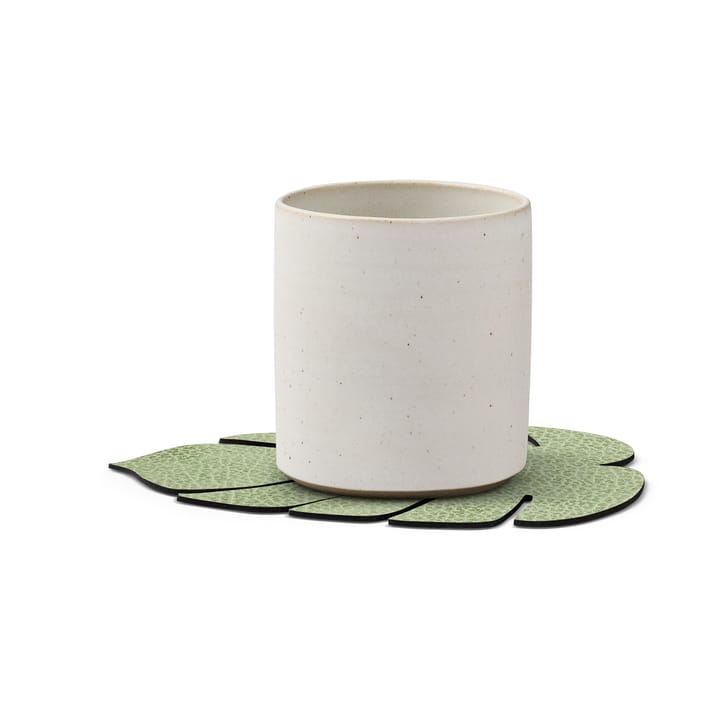 Monstera Leaf Hippo coaster, Olive green LIND DNA