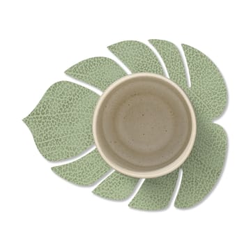 Monstera Leaf Hippo coaster - Olive green - LIND DNA