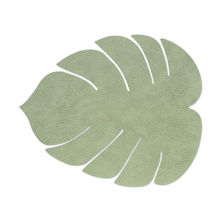 Monstera Leaf Hippo placemat L - Olive green - LIND DNA