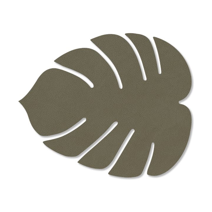 Monstera Leaf Nupo coaster, Army green LIND DNA