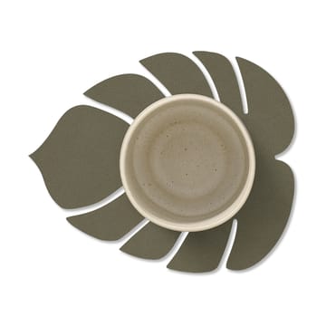 Monstera Leaf Nupo coaster - Army green - LIND DNA