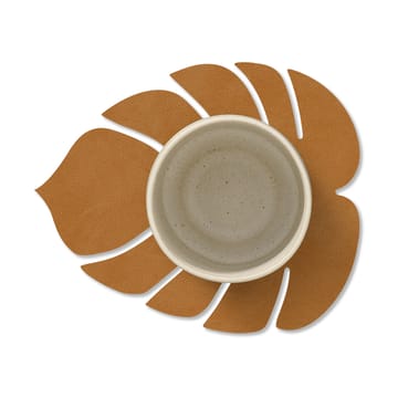 Monstera Leaf Nupo coaster - Burned curry - LIND DNA