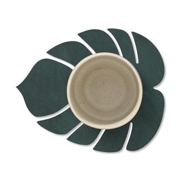 Monstera Leaf Nupo coaster - Dark green - LIND DNA