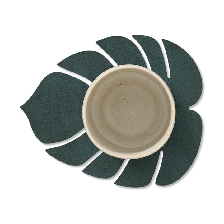 Monstera Leaf Nupo coaster, Dark green LIND DNA