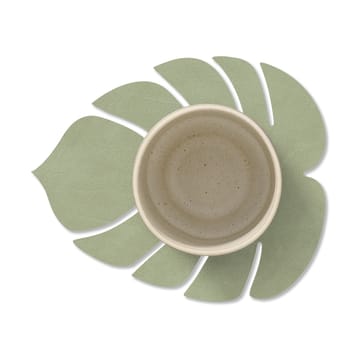 Monstera Leaf Nupo coaster - Olive green - LIND DNA