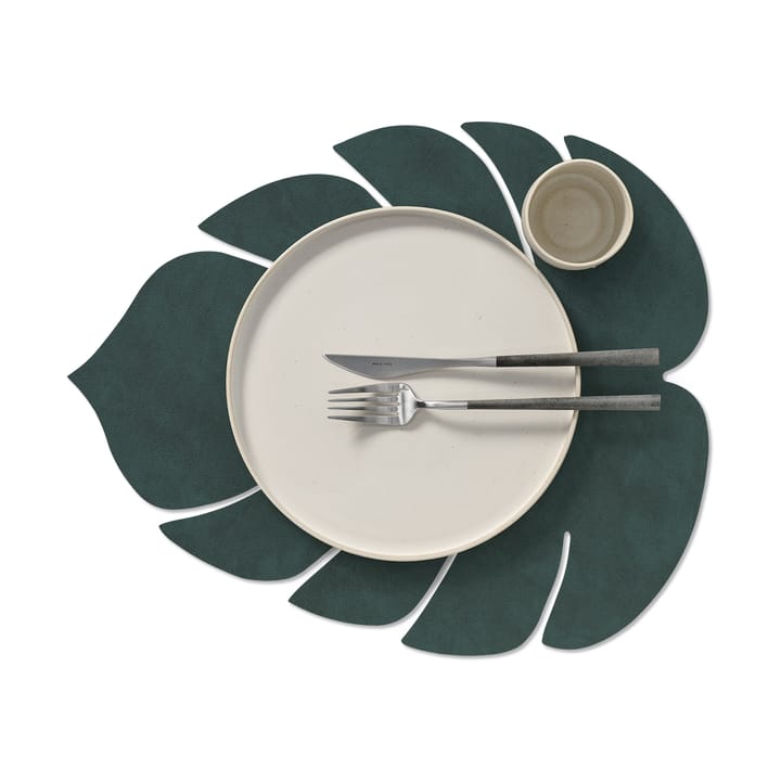 Monstera Leaf Nupo placemat L, Dark green LIND DNA