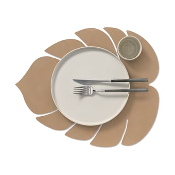 Monstera Leaf Nupo placemat L - Nougat - LIND DNA