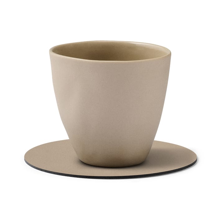 Nupo coaster circle, Clay brown LIND DNA