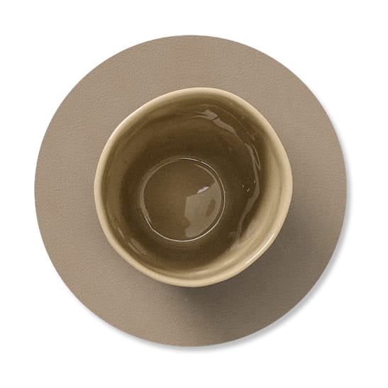 Nupo coaster circle, Clay brown LIND DNA