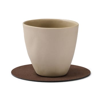 Nupo coaster circle - dark brown - LIND DNA