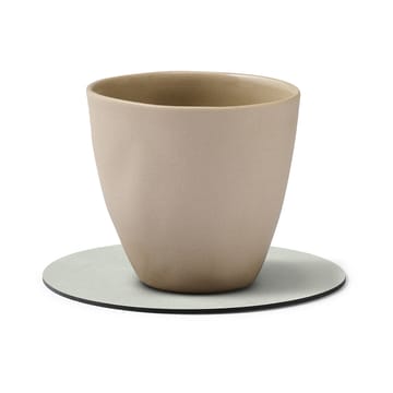 Nupo coaster circle - metallic (stone grey) - LIND DNA