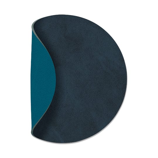 Nupo coaster circle reversible 1 pc, Midnight blue-petrol LIND DNA