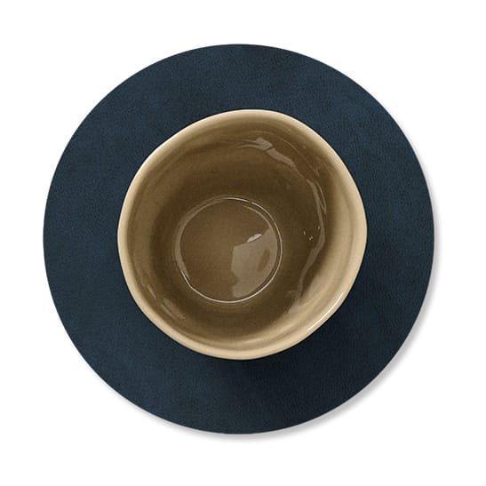 Nupo coaster circle reversible 1 pc, Midnight blue-petrol LIND DNA