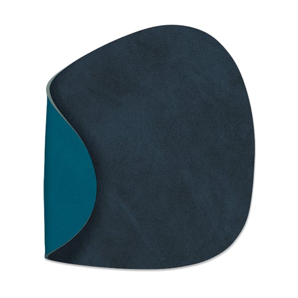 Nupo coaster curve reversible 1 pcs - Midnight blue-petrol - LIND DNA