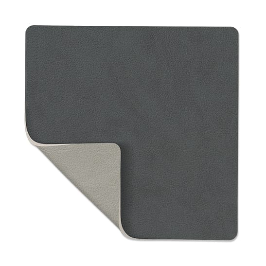 Nupo coaster reversible square 1 pc - anthracite-light grey - LIND DNA