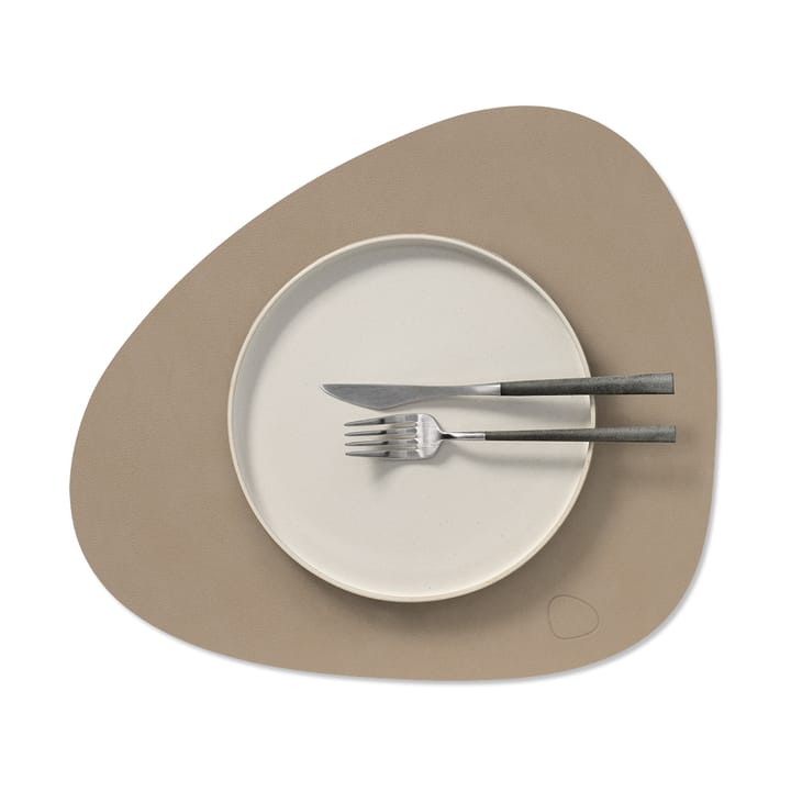 Nupo place mat curve M, Clay brown LIND DNA