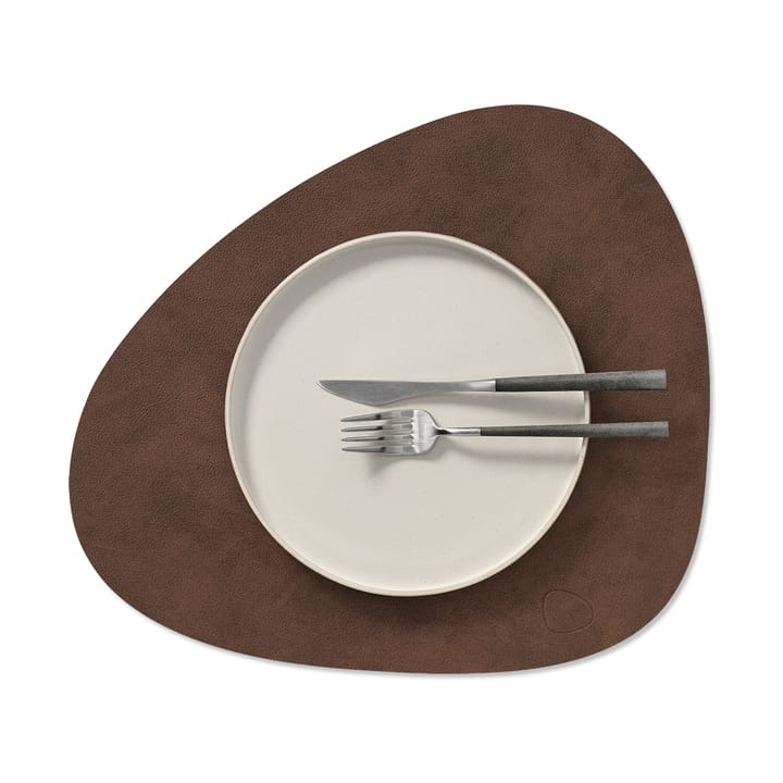 Nupo place mat curve M, Dark brown LIND DNA