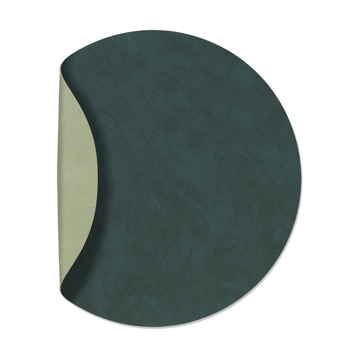 Nupo placemat circle reversible XL 1 pcs - Dark green-olive green - LIND DNA