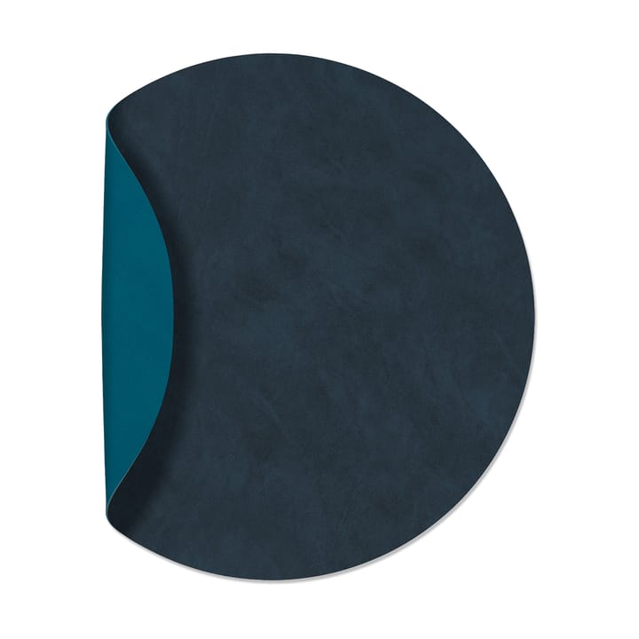 Nupo placemat circle reversible XL 1 pcs - Midnight blue-petrol - LIND DNA