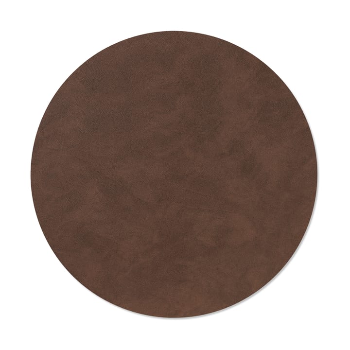 Nupo placemat circle XL - Dark brown - LIND DNA