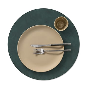 Nupo placemat circle XL - Dark green - LIND DNA