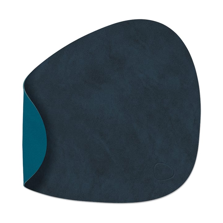 Nupo placemat curve reversible S 1 pcs - Midnight blue-petrol - LIND DNA