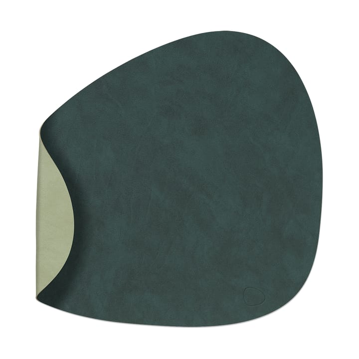 Nupo placemat reversible curve L 1 pc - Dark green-olive green - LIND DNA