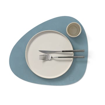 Nupo placemat reversible curve L 1 pc - light blue-light grey - LIND DNA