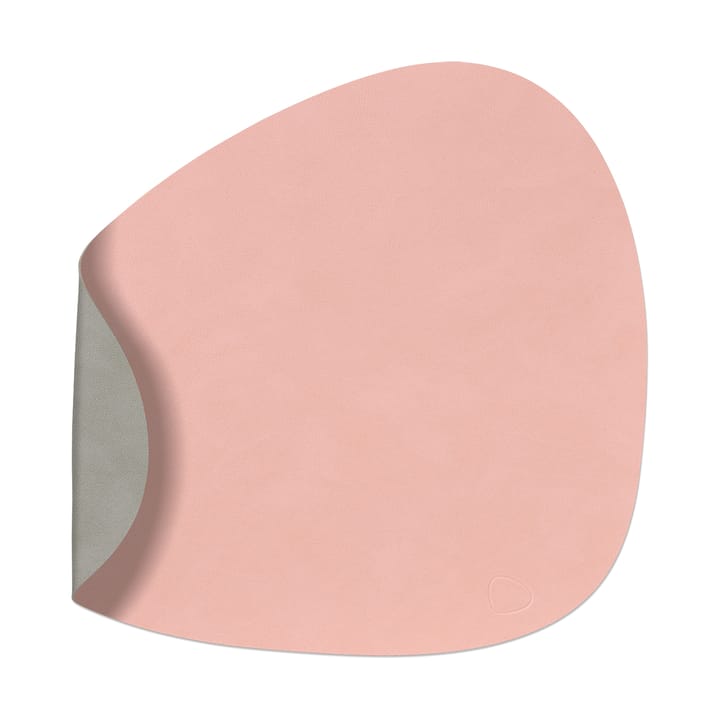 Nupo placemat reversible curve L 1 pc - rosa-light grey - LIND DNA