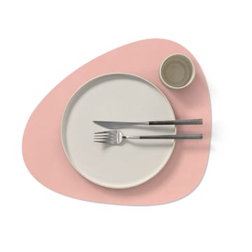 Nupo placemat reversible curve L 1 pc - rosa-light grey - LIND DNA