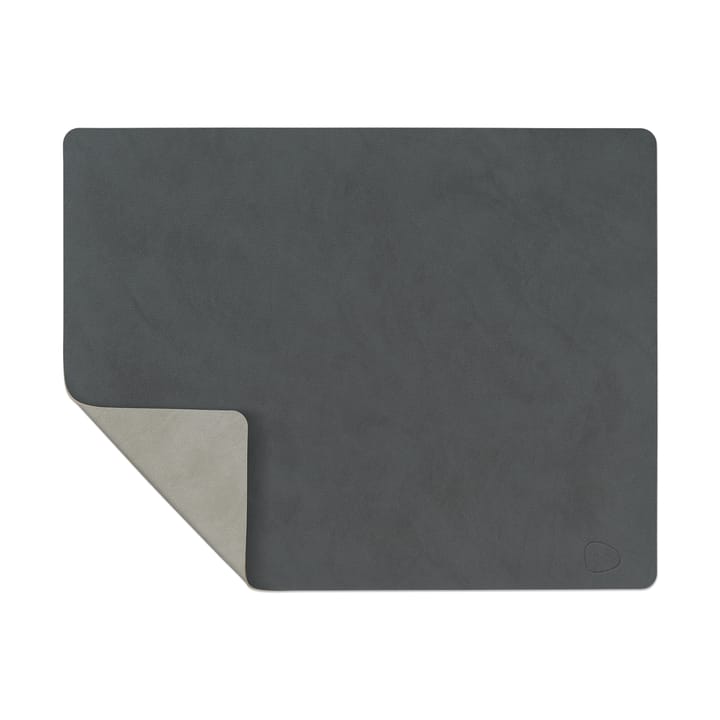 Nupo placemat reversible square L 1 pc - anthracite-light grey - LIND DNA