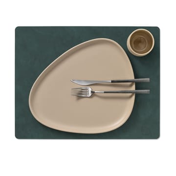 Nupo placemat reversible square L 1 pc - Dark green-olive green - LIND DNA