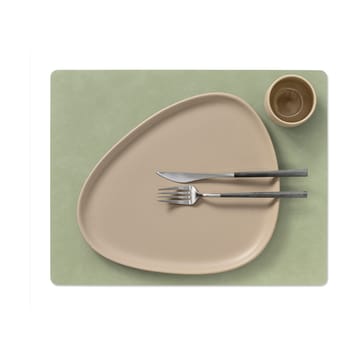 Nupo placemat reversible square L 1 pc - Dark green-olive green - LIND DNA