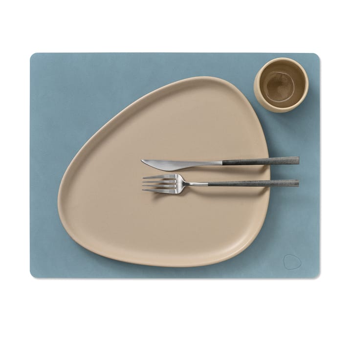 Nupo placemat reversible square L 1 pc, light blue-light grey LIND DNA