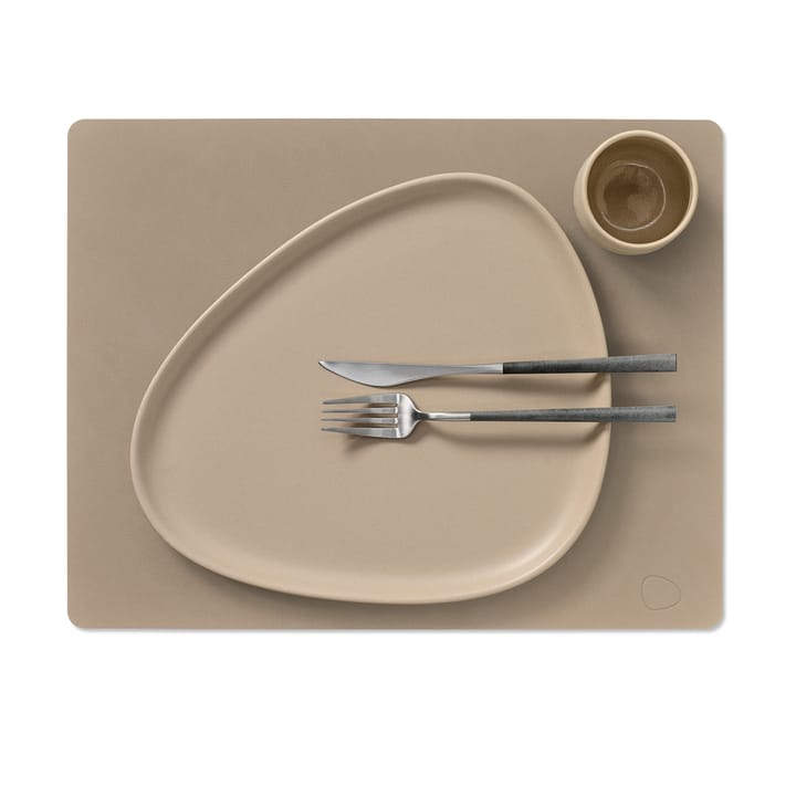 Nupo placemat square L, Clay brown LIND DNA