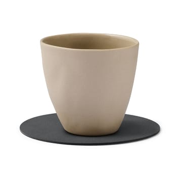 Serene coaster circle Ø10 cm - Anthracite - LIND DNA