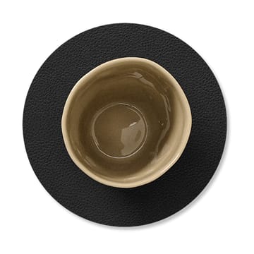 Serene coaster circle Ø10 cm - Black - LIND DNA