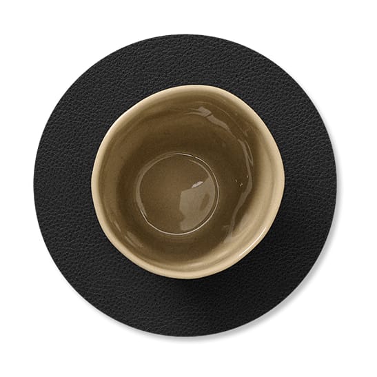 Serene coaster circle Ø10 cm, Black LIND DNA