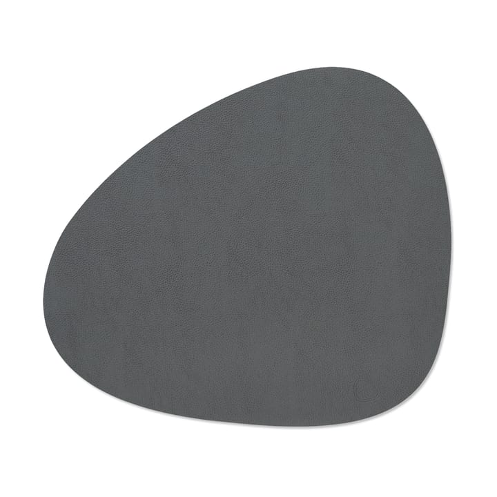 Serene placemat curve L 37x44 cm, Anthracite LIND DNA