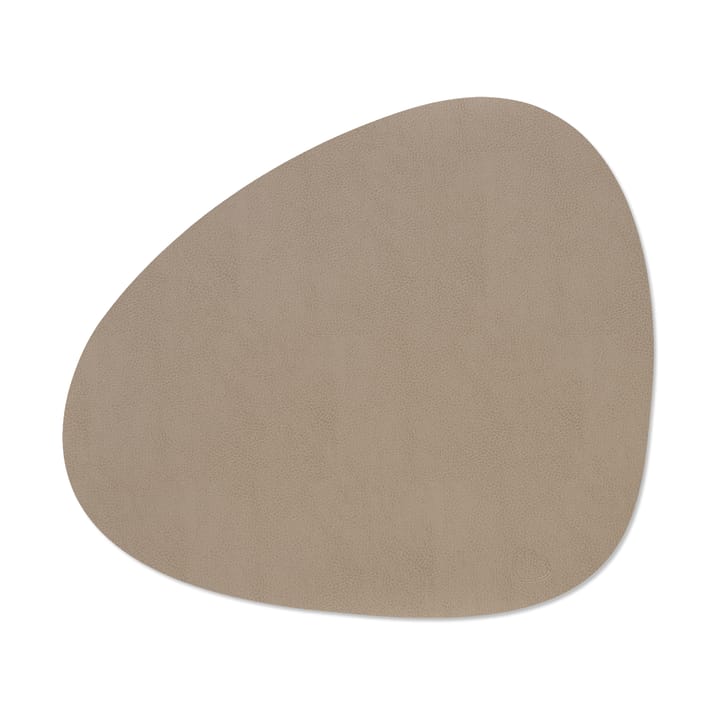 Serene placemat curve L 37x44 cm, Mole Grey LIND DNA