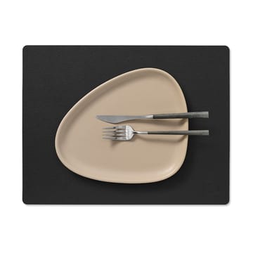 Serene placemat square M 26.5x34.5 cm - Black - LIND DNA