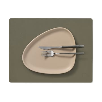 Serene placemat square M 26.5x34.5 cm - Moss - LIND DNA