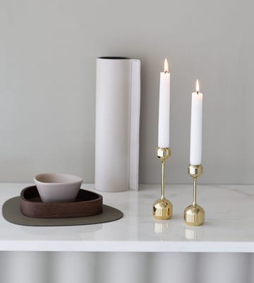 Silhouette candle sticks 2 pieces - Gold - LIND DNA